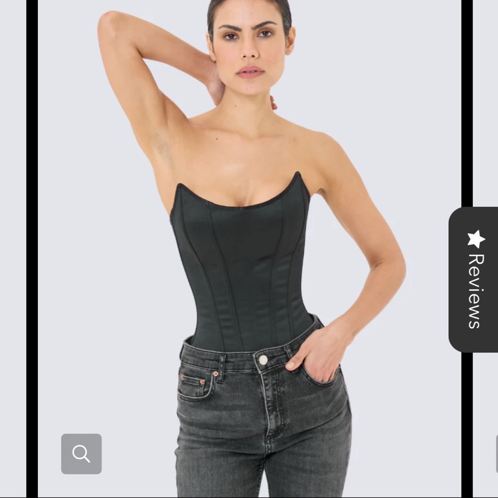 Black Satin Corset